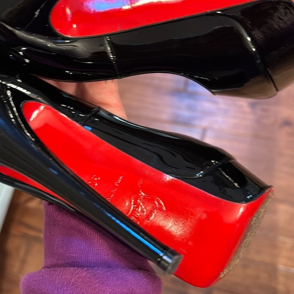 Christian Louboutin Black Patent Leather Pumps